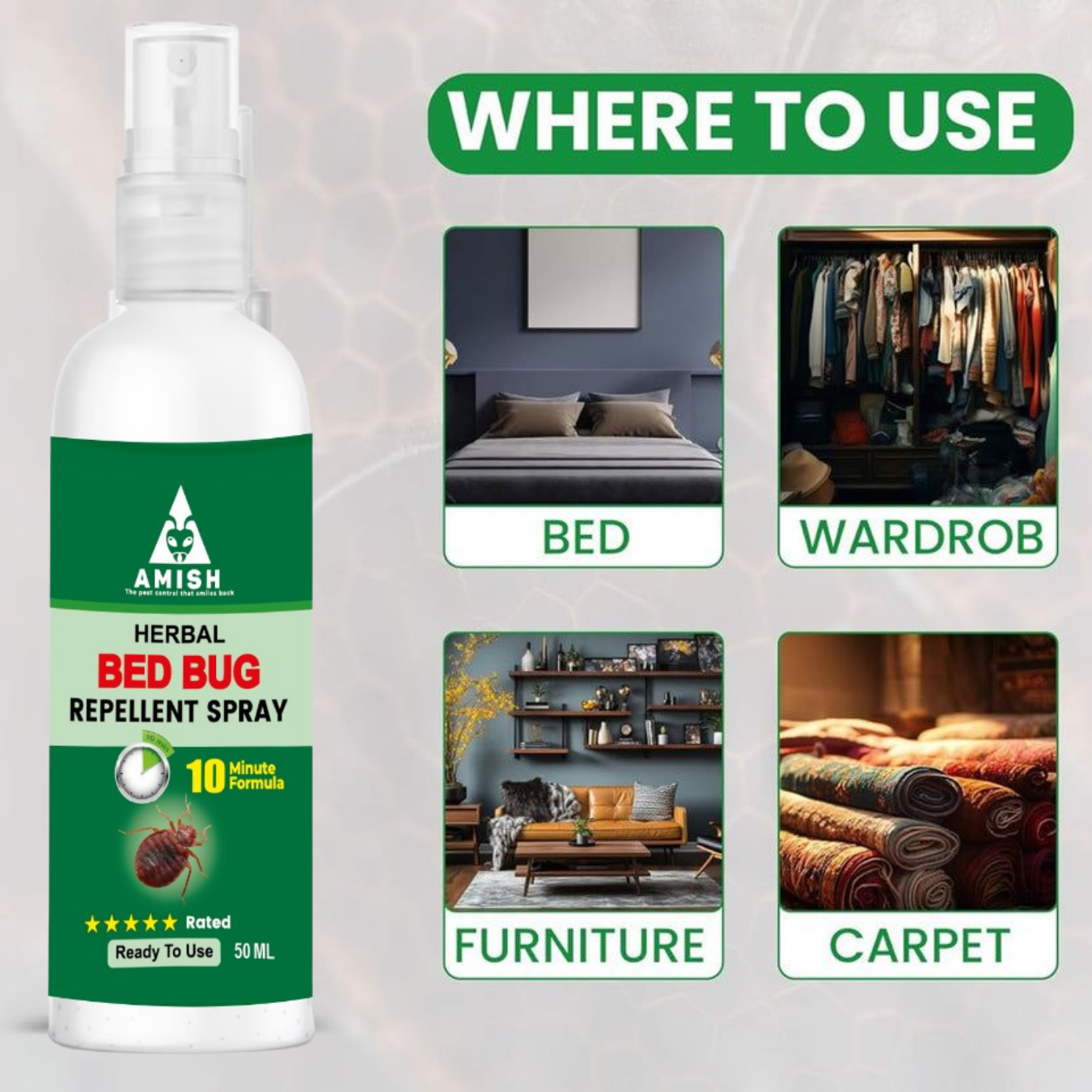 उडुस मार्ने BED BUG हर्बल स्प्रे