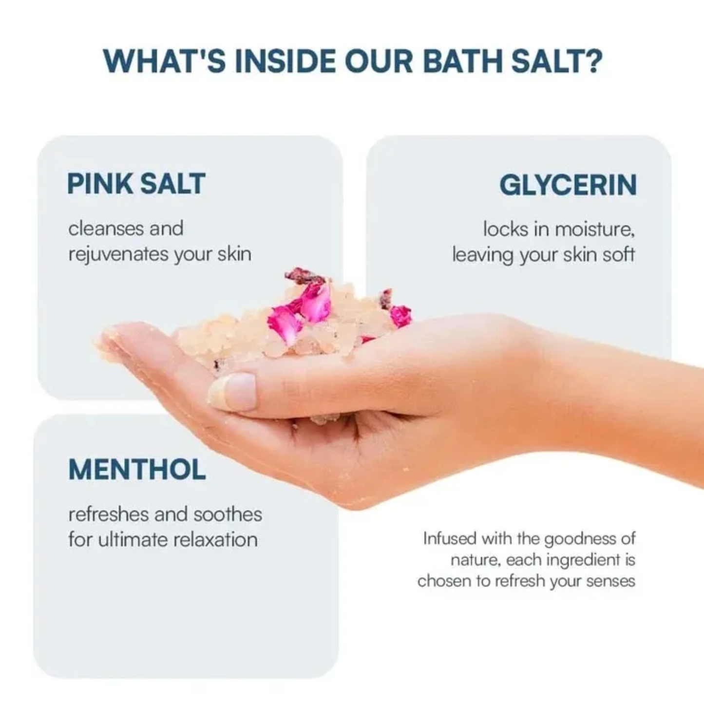 Spoil Yourself Bath Salt with Epsom & Pink Salt | Better Sleep, Muscle Recovery, Stress Relief | 400g